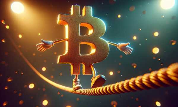 Биткоин колеблется между ключевыми линиями тренда