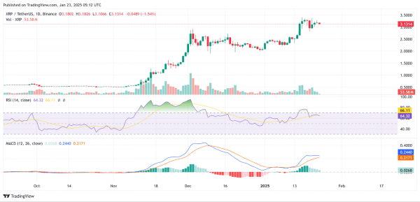 Прогноз XRP на 24 января: станет ли $3 новой поддержкой?