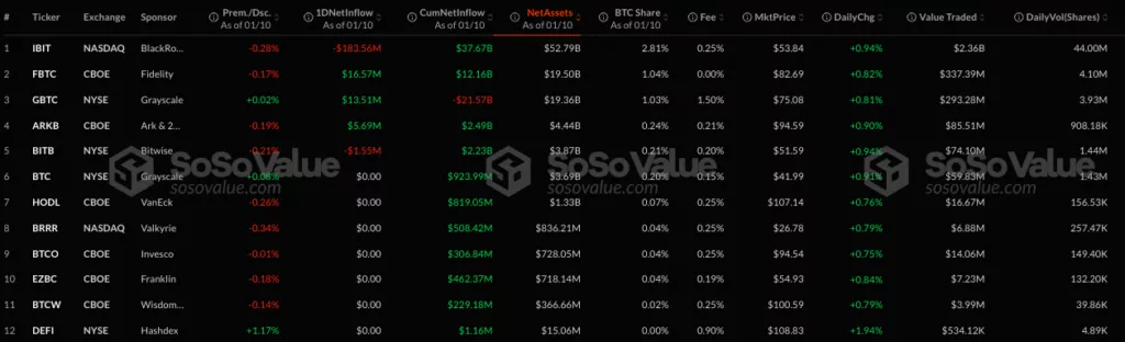 Годовщина запуска спотовых биткоин-ETF: объемы, лидеры и принятие