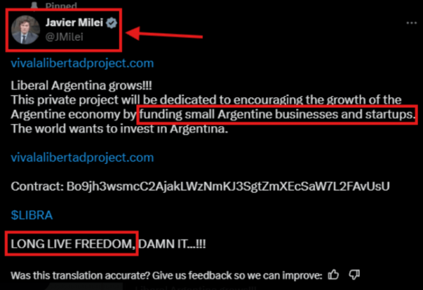 
                    Выпуск одобренного Хавьером Милеем токена Libra обернулся финансовой катастрофой                