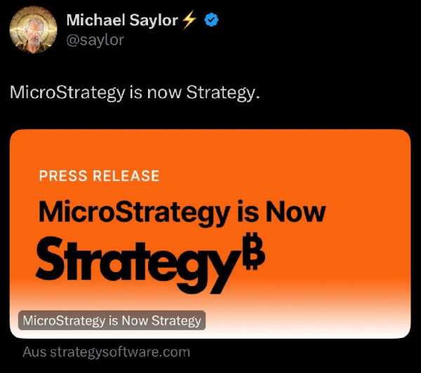 Strategy приобрела 20 365 BTC за $1,99 млрд