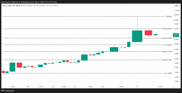 Токен Story (IP) вырос на 161+% и обогнал топовые ИИ-монеты
