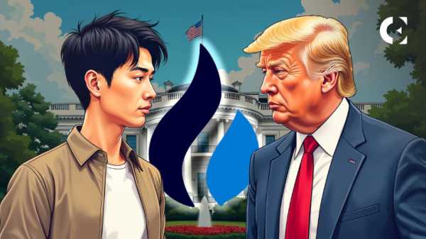 HTX намекает о связи Джастины Саны и Трампа в криптовалюте в Cryptic Post