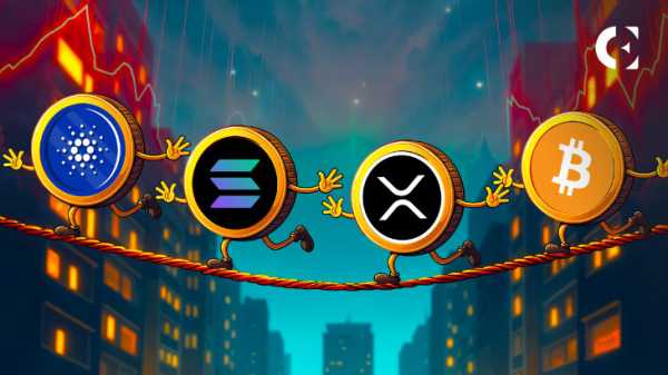 Биткойн, XRP, SOL и ADA сталкиваются с откатом, поскольку последовательные вспышки TD сигнализируют о продаже