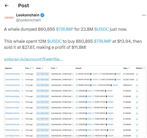 
                    Криптотрейдер лишился $9 млн на торговле мемкоином TRUMP                
