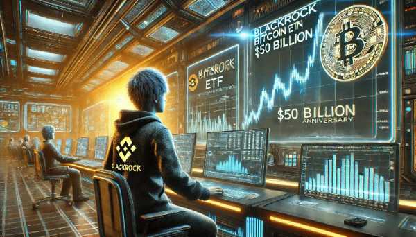 Binance’s CZ реагирует на достижение биткойн-фондом BlackRock отметки в $50 млрд в день 1-й годовщины