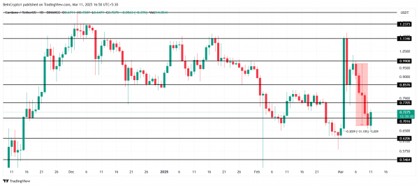 Цена Cardano (ADA) входит в зону возможностей