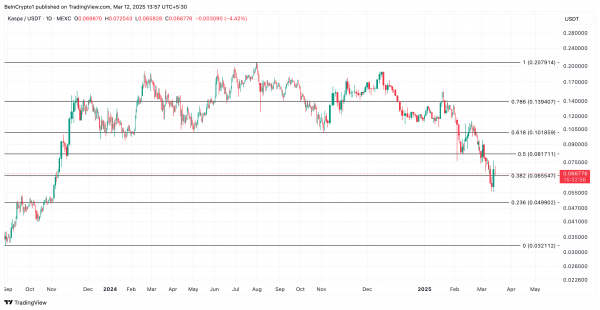 Токен Kaspa (KAS) взлетел на 14+%: что стоит за ростом