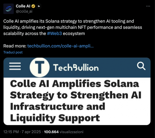 Colle AI также интегрирует криптовалюту XRP для межсетевого взаимодействия NFT
