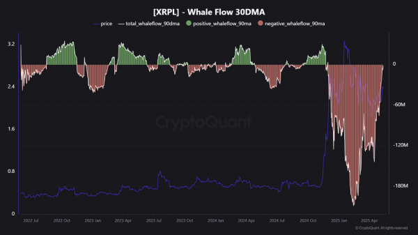 Продажи Ripple китами замедляются: что это значит для XRP