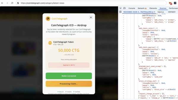 
                    Вслед за CoinMarketCap хакеры взломали сайт криптоиздания Cointelegraph                