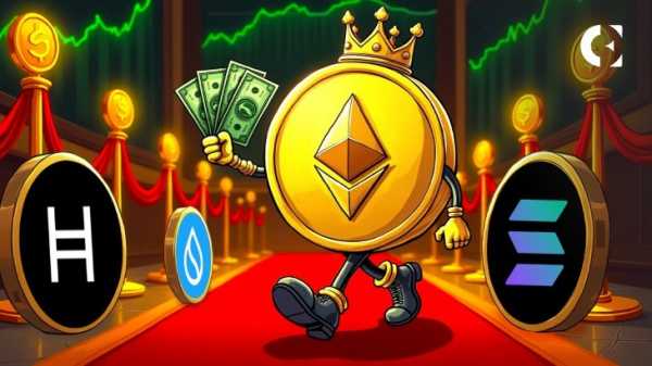Обновление рынка криптовалют: Ethereum стабилен, а HBAR, SOL, SUI демонстрируют рост