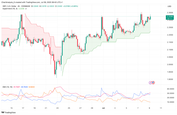 Прогноз цены XRP (XRP) на 10 июля 2025 г.