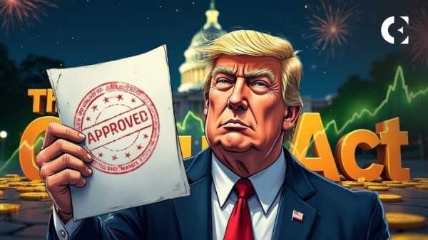 Криптовалютный царь заявил, что GENIUS Act — следующая победа Трампа после «одного большого, прекрасного законопроекта»