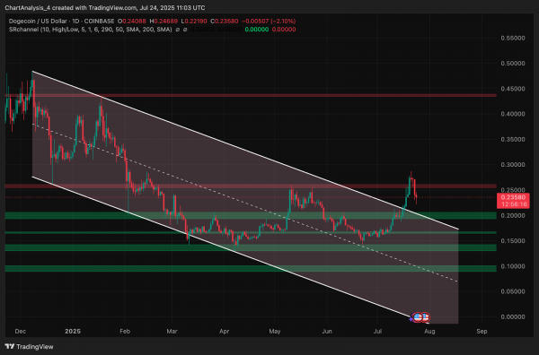 Прогноз цены Dogecoin (DOGE) на 25 июля