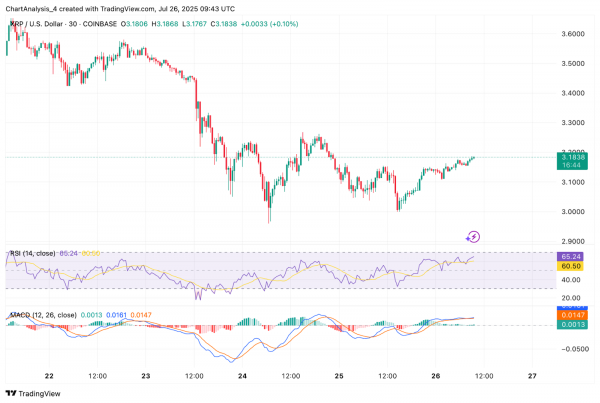 Прогноз цены XRP на 27 июля 2025 г.
