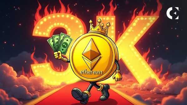 Цена Ethereum стремится к $3000 после успешного повторного тестирования зоны поддержки $2400