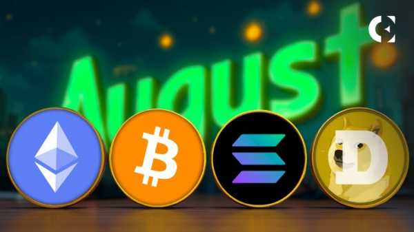 Прогнозы Polymarket: обзор прогнозов цен на BTC, ETH, SOL и DOGE на август