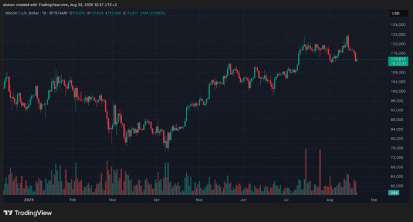 Биткоин тестирует поддержку на уровне $112 000 на фоне оттока капитала из ETF