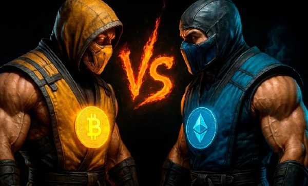 CryptoQuant: Ethereum может обогнать Bitcoin по темпам роста